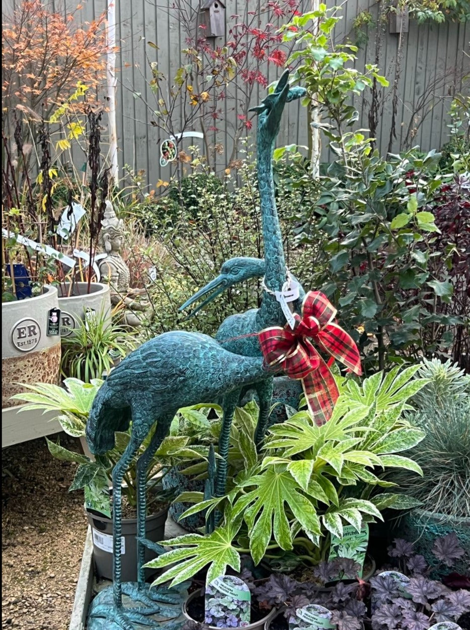 Bronze Herons Water Feature