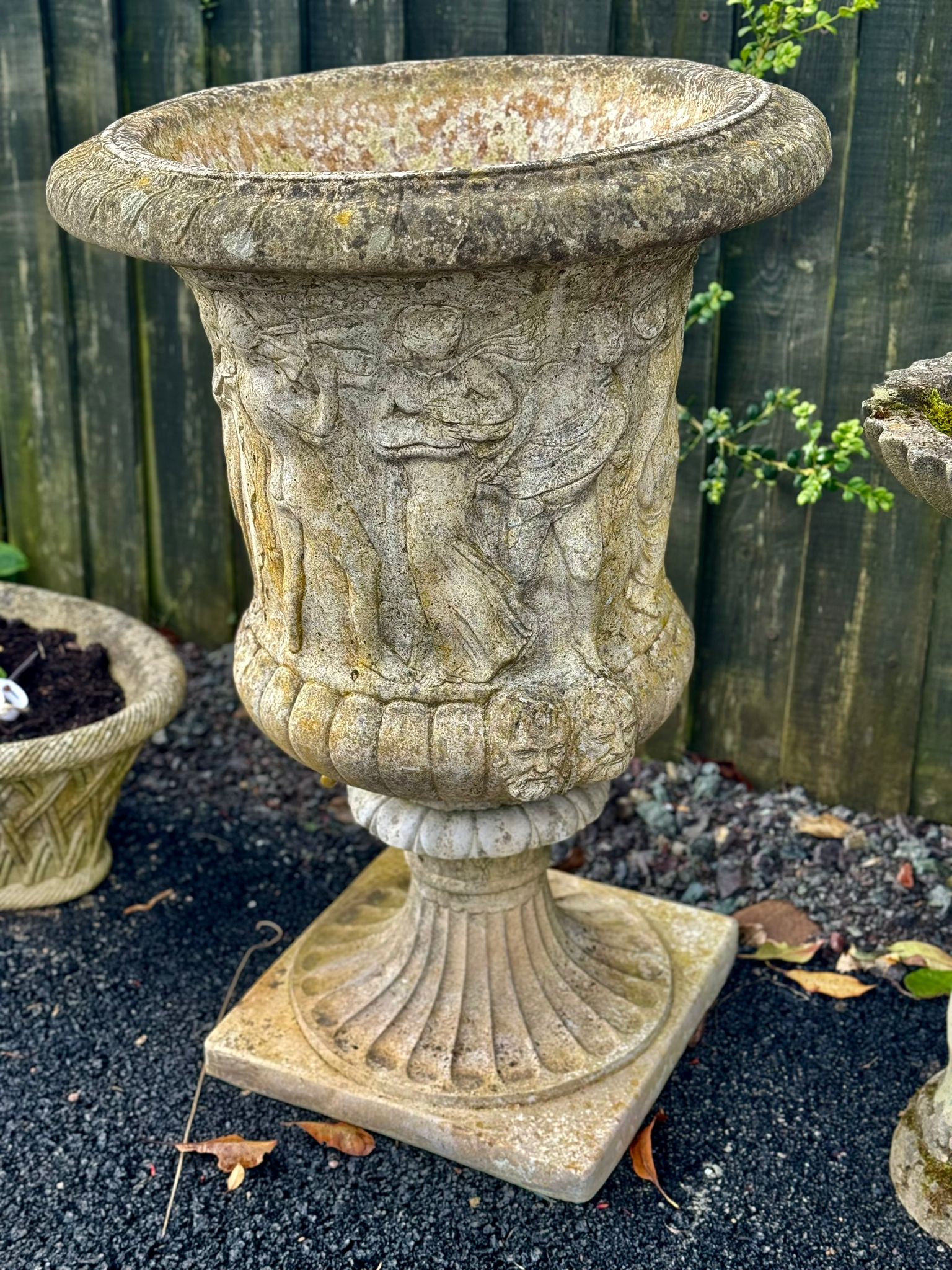 Stone Urns - 3 ft Tall, 2 ft 2 Wide