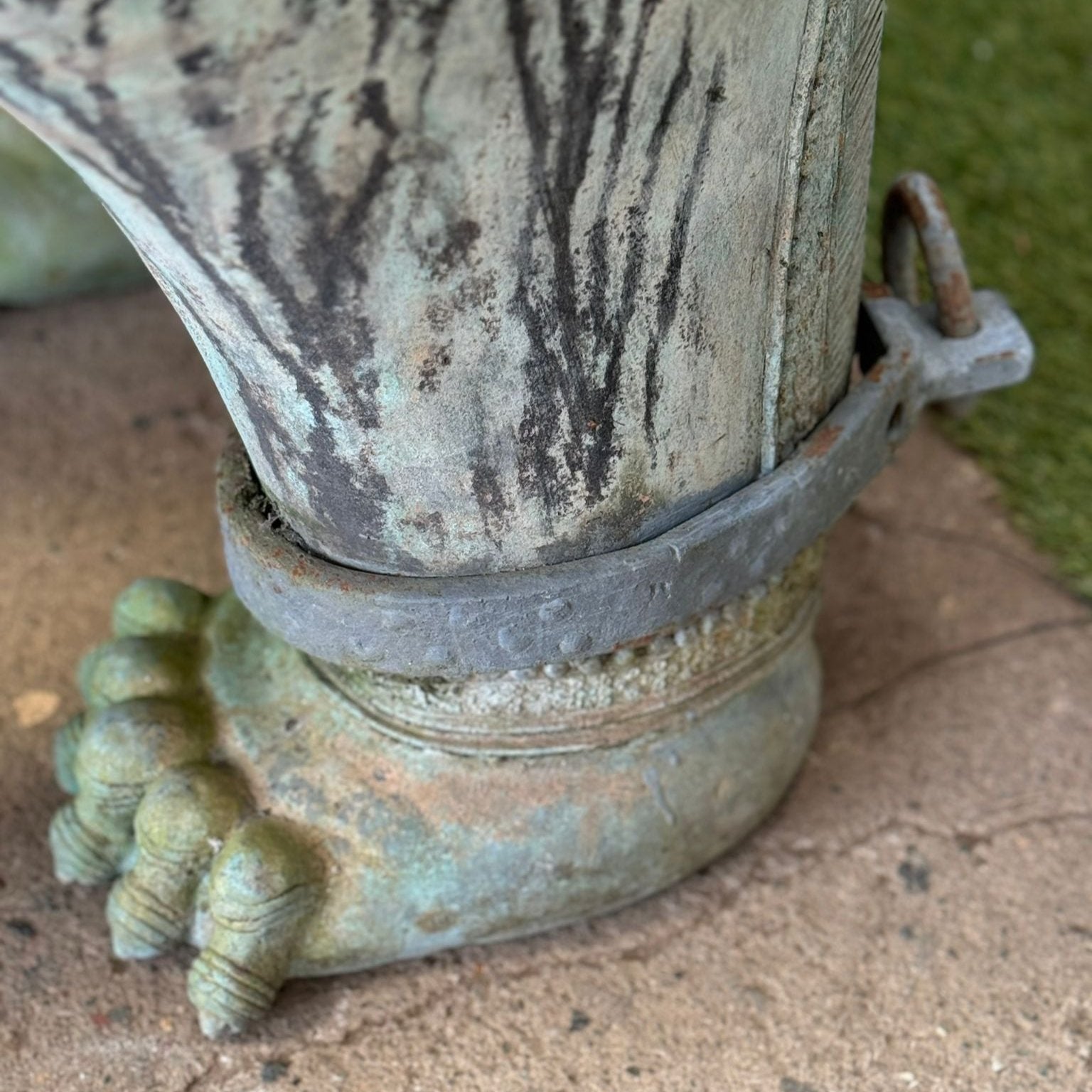 Heavy Bronze Cambodian Foo Dogs (Antique)