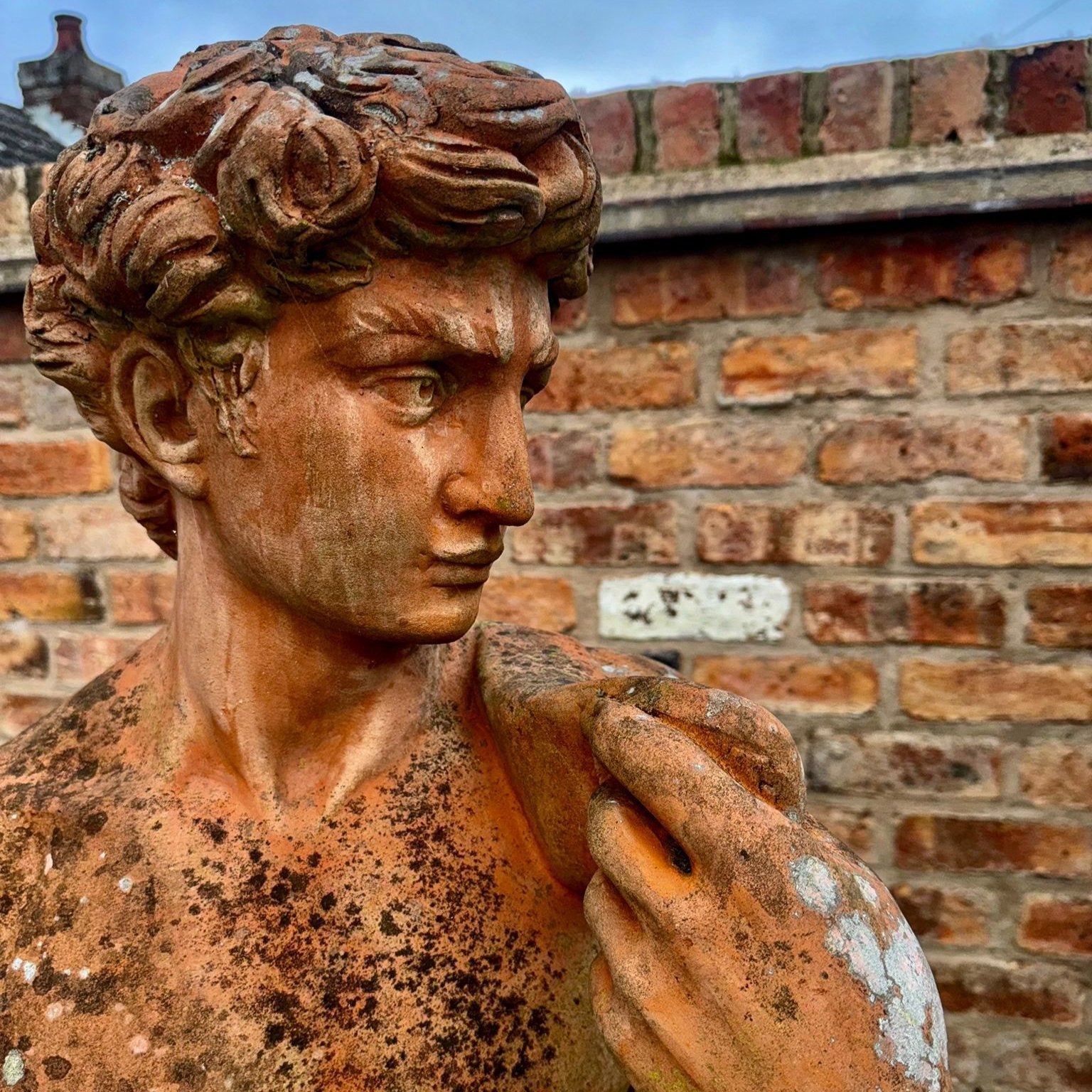 Victorian David in Terracotta with Lovely Patina