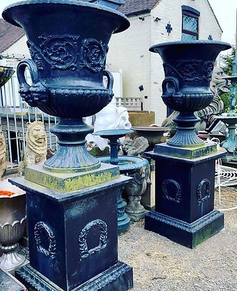 Large Antique Campagna Urns - Pair