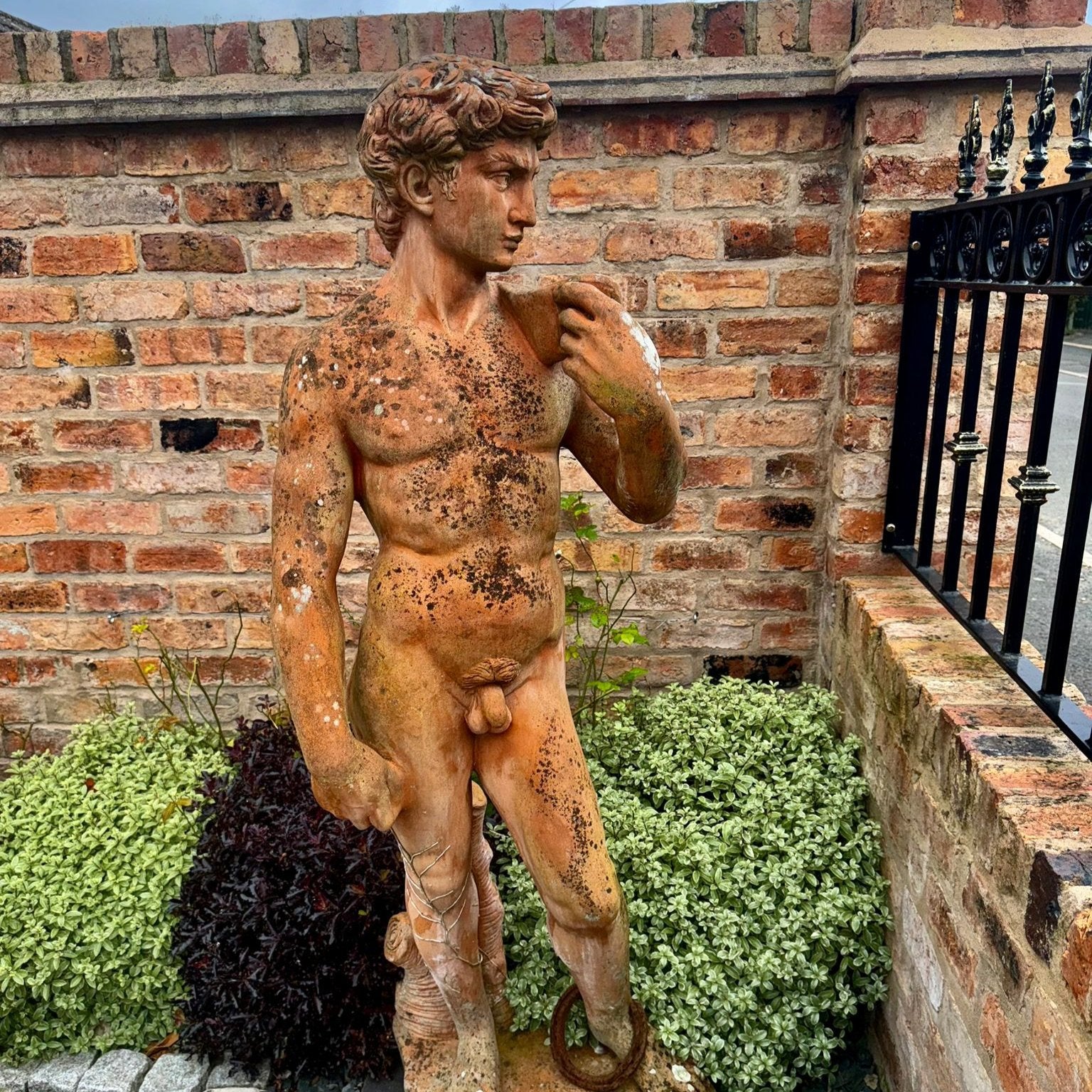 Victorian David in Terracotta with Lovely Patina