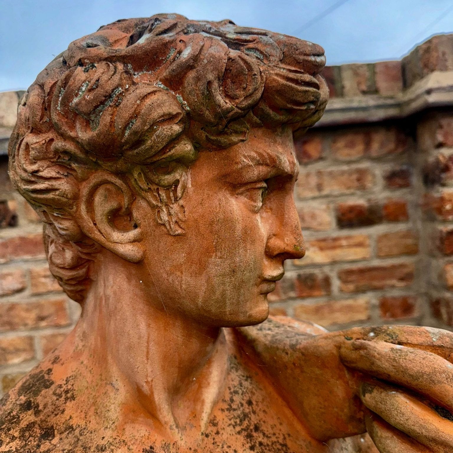 Victorian David in Terracotta with Lovely Patina