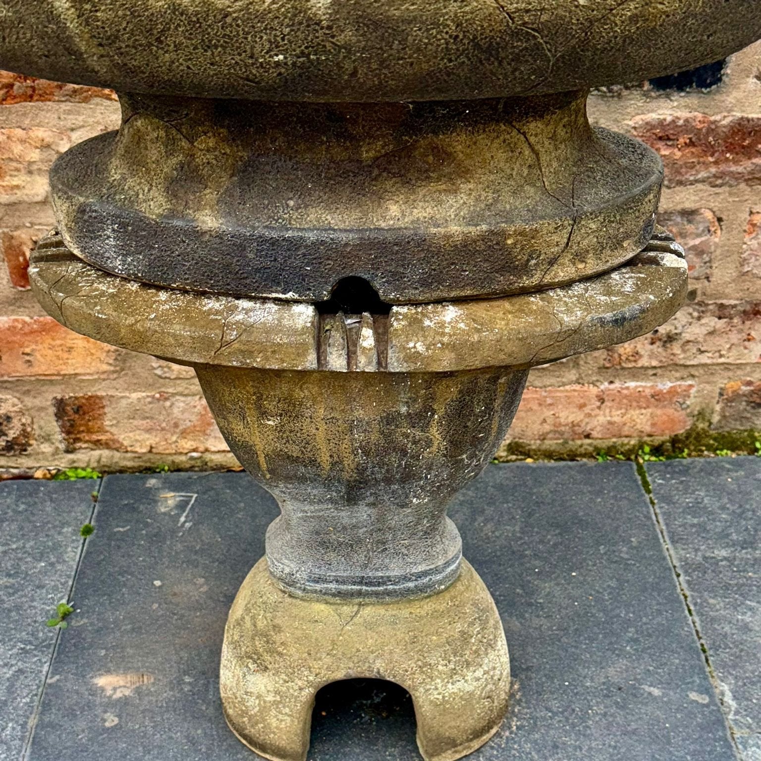 Victorian Stone Urn on Base